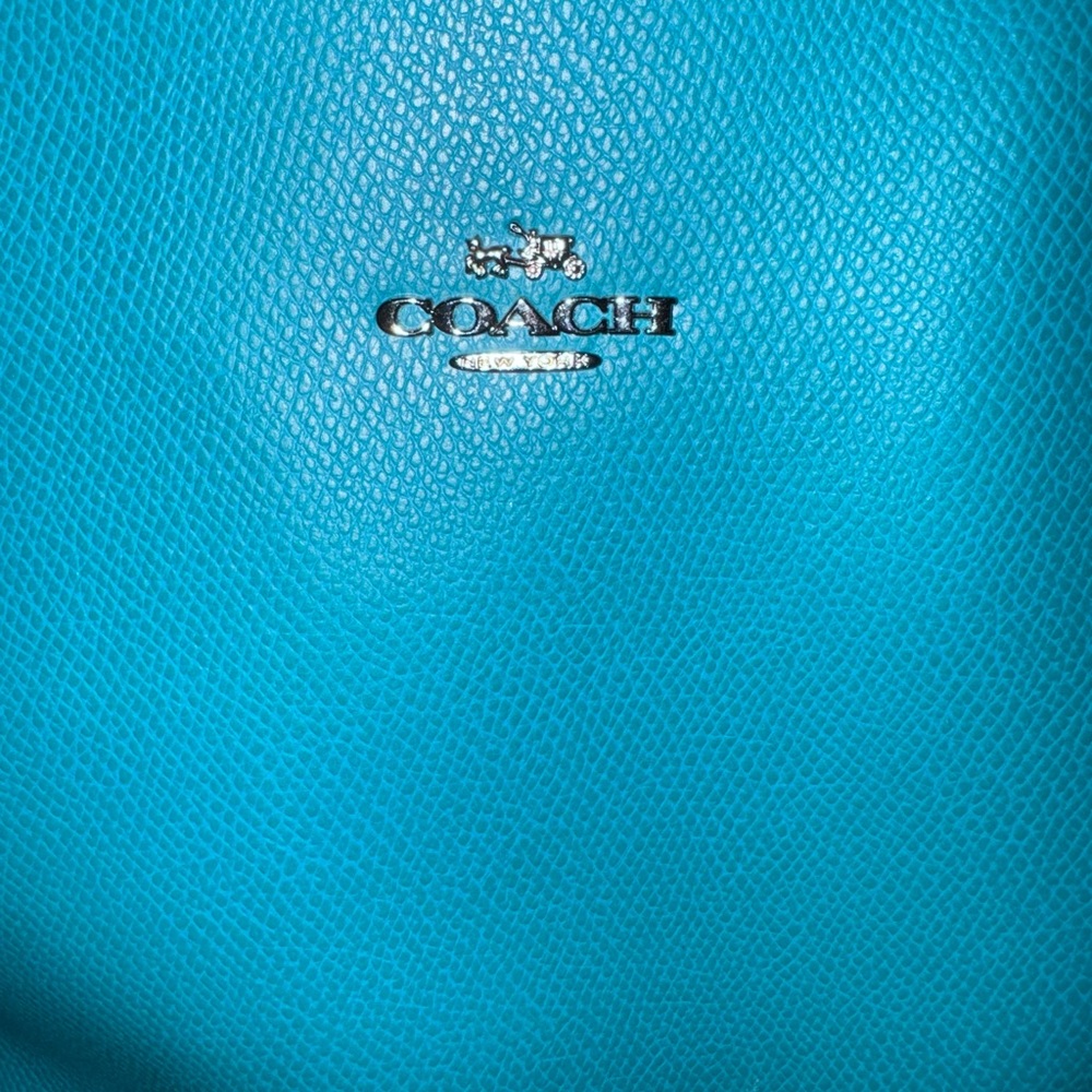 Coach Turquoise Tote Bag - Picture 10 of 12